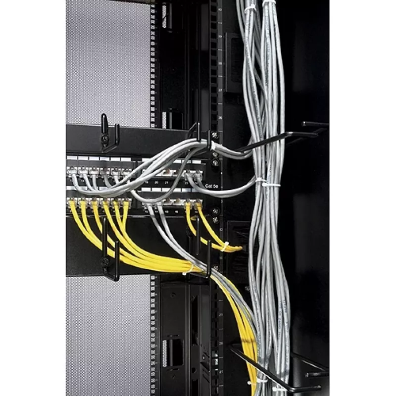 Gestão de cabos APC NetShelter, gestão vertical de cabos, anéis, para caixas NetShelter de 750mm e 800mm de largura, conjunto de 8, 76 x 19 x 203 mm