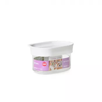 Recipiente retangular EMSA Optima 0,18 L transparente, branco 1 unid.