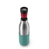 Garrafa de bebida EMSA Bludrop Sleeve N3110600 uso diário 500 ml aço inoxidável verde, aço inoxidável