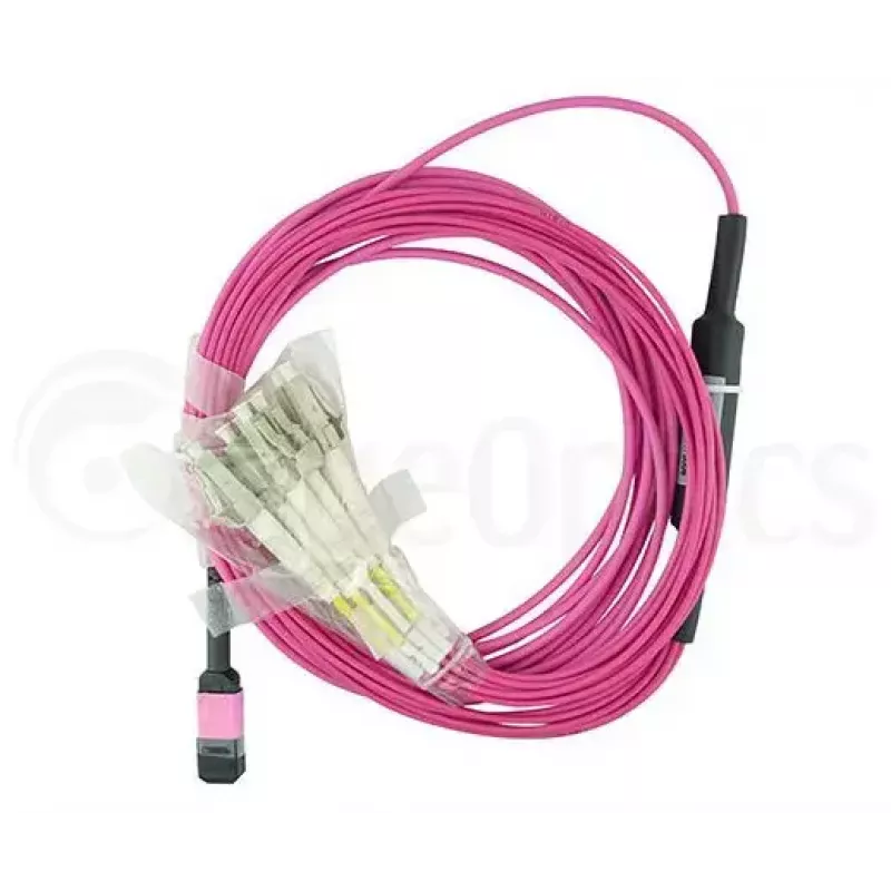 BlueOptics CBL-MPO12-4LC-OM4-5M-BO Cabo de fibra ótica InfiniBand 4x LC MPO 5m
