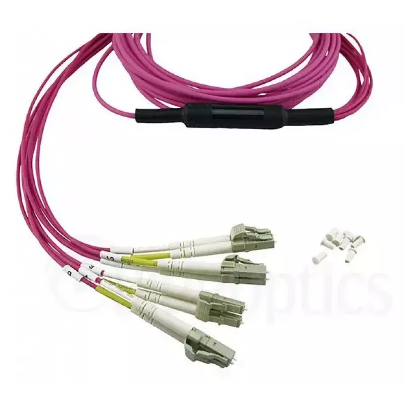 BlueOptics CBL-MPO12-4LC-OM4-5M-BO Cabo de fibra ótica InfiniBand 4x LC MPO 5m