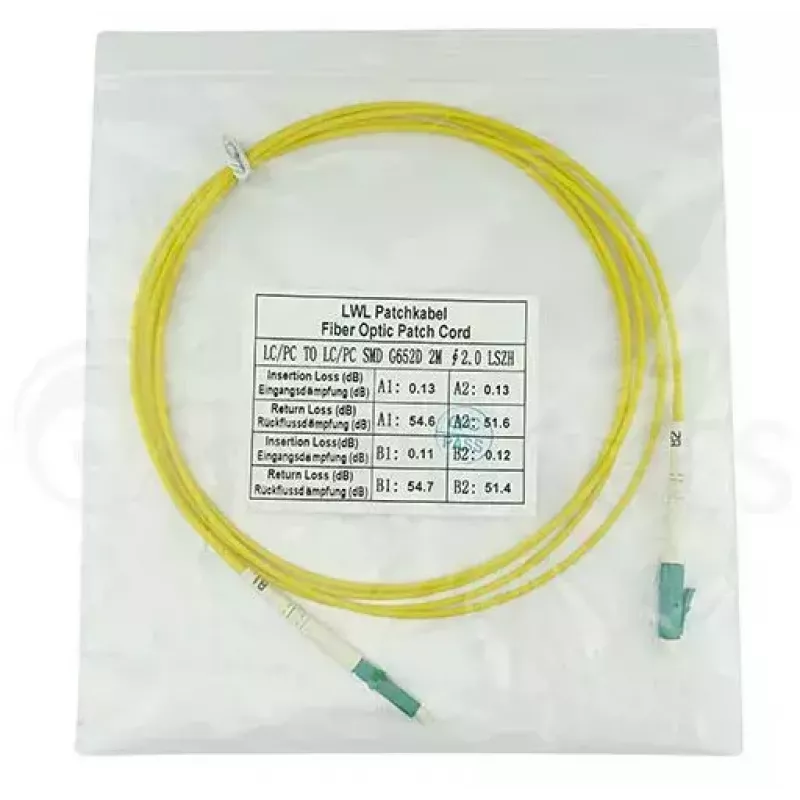 Cabo de Fibra Ótica InfiniBand BlueOptics SFP2121BU1MM 1m LC Amarelo
