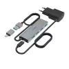 Hub de Interfaces Hama 00200138 USB 3.2 Gen 1 (3.1 Gen 1) Type-A + Type-C 5000 Mbit/s Antracite, Cinzento