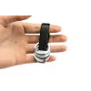 Porta-chaves TROIKA TWISTER Preto Prateado Pele Metal 16mm 9mm