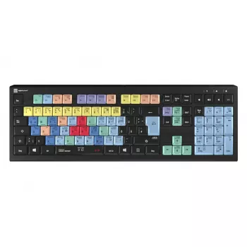 Teclado Logickeyboard LKB-CBASE-A2PC-DE universal USB QWERTZ alemão preto