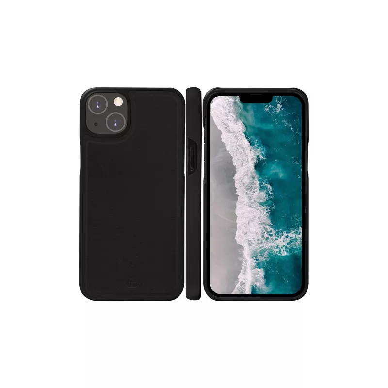 Capa tipo folio para telemóvel dbramante1928 Stockholm para iPhone 14 Plus (6,7 polegadas, preto) com 3 compartimentos para cartões