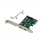 Conceptronic EMRICK placa PCIe 2 portas USB 3.2 Gen 2 Type-C