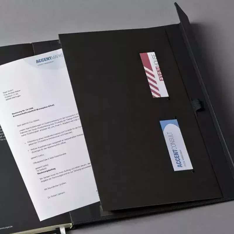 Bloco de notas Sigel CO151 A4 97 folhas preto
