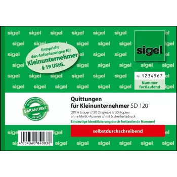 Formulário comercial Sigel SD120