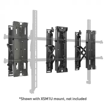 Suporte de parede Chief Fusion preto modelo FCAXV1U