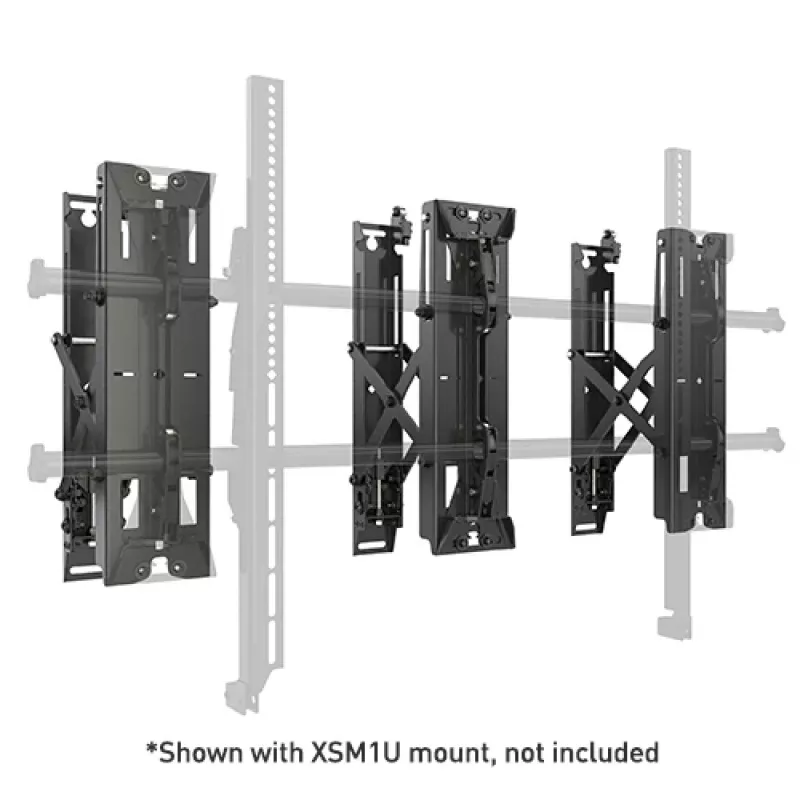 Suporte de parede Chief Fusion preto modelo FCAXV1U