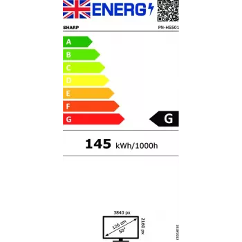 Ecrã digital NEC PN-HS501 127 cm (50 polegadas) LCD 700 cd/m² 4K Ultra HD preto 24/7