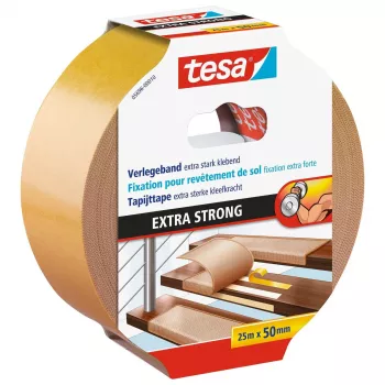 Tesa fita adesiva 5686 — fita de fixação de polipropileno (PP), 10 m × 50 mm × 0,24 mm, branco