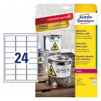 Etiqueta de impressora autoadesiva Avery L4773-8