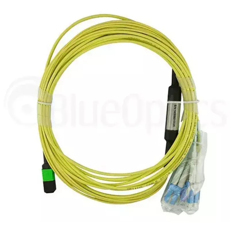 Cabo de patch MPO-4xLC monomodo BlueOptics CBL-MPO12-4LC-SMF-2M 2m G.657.A1