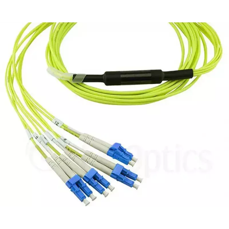 Cabo de patch MPO-4xLC monomodo BlueOptics CBL-MPO12-4LC-SMF-2M 2m G.657.A1