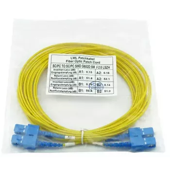 Cabo de fibra ótica InfiniBand BlueOptics SFP3232BU1MK 1 m SC amarelo