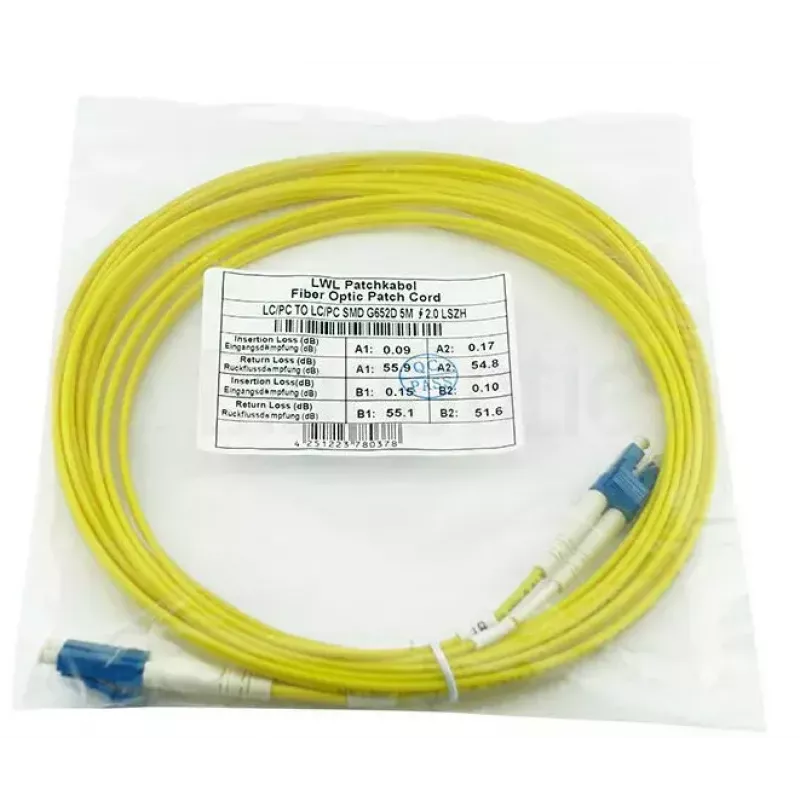 Cabo de fibra ótica BlueOptics SFP3131BU0.5MK 0,5 m LC OS2 9 µm