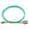 BlueOptics Cabo de patch de fibra ótica LC-SC multimodo OM3 duplex, LC-UPC/SC-UPC, 1 m, bege (compatível com Corning 055702K512000001M)