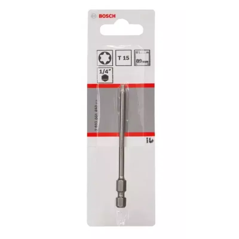 Ponta de chave de fendas Bosch 2607001650 T15 extra dura 89 mm