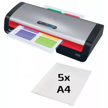Plastificadora GBC 250 Office A4, 24 cm, plastificadora a quente, 500 mm/min, 0,5 mm, A4, 100 µm