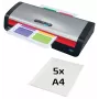 Plastificadora GBC 250 Office A4, 24 cm, plastificadora a quente, 500 mm/min, 0,5 mm, A4, 100 µm