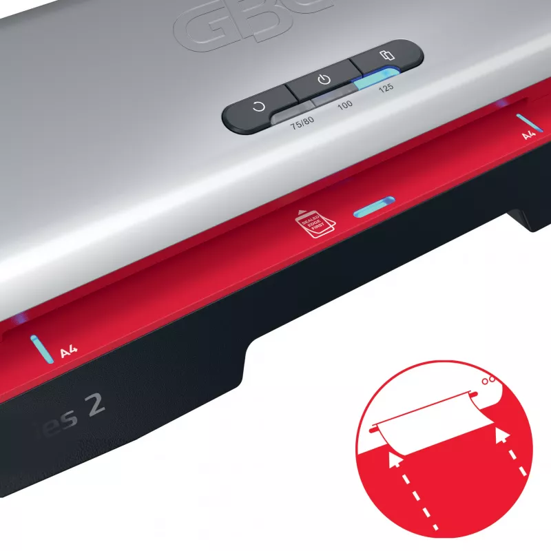 Plastificadora GBC 250 Office A4, 24 cm, plastificadora a quente, 500 mm/min, 0,5 mm, A4, 100 µm