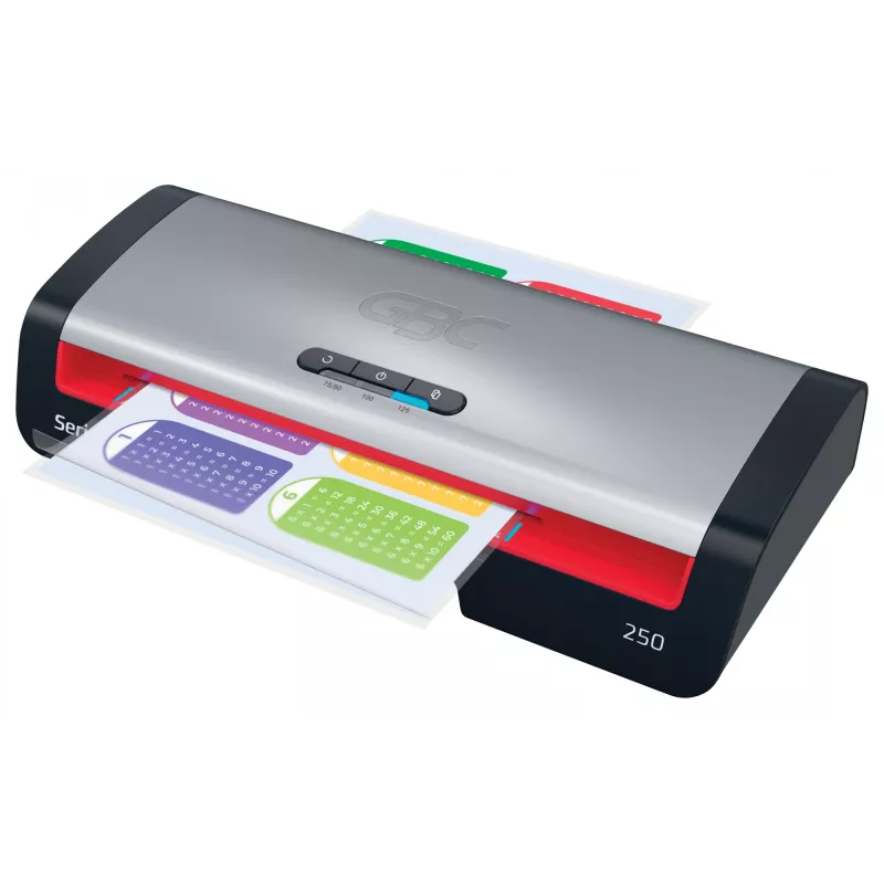 Plastificadora GBC 250 Office A4, 24 cm, plastificadora a quente, 500 mm/min, 0,5 mm, A4, 100 µm