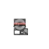 Fita de etiquetas Epson LK-4RBJ preto vermelho transferência térmica 1,2 cm