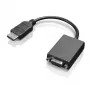 Adaptador de monitor Lenovo 03X6574 – adaptador compatível para dispositivos Lenovo, acessório de ligação de ecrã