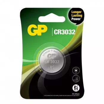 Pilha GP Batteries CR3032 dióxido de manganês e lítio 3,5 mm altura 3 cm diâmetro