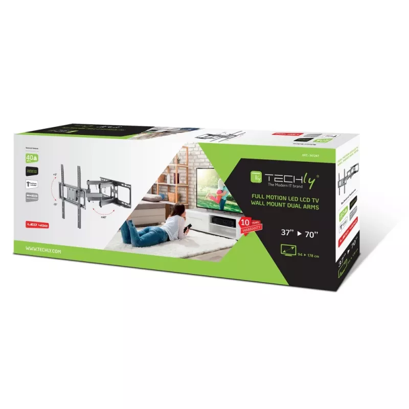Suporte de parede para TV Techly ICA-PLB 344LTY 177,8 cm (70