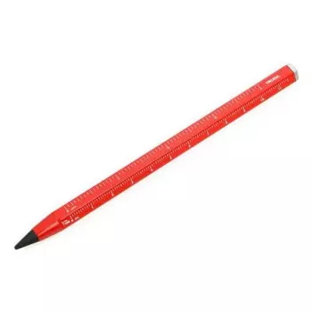 Lapiseira TROIKA CONSTRUCTION ENDLESS HB vermelho alumínio