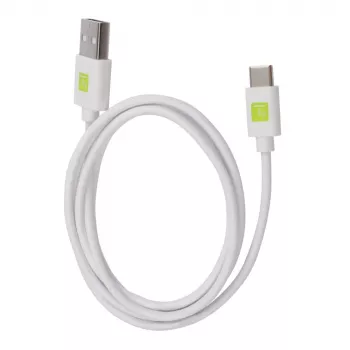 Cabo USB Techly ICOC MUSB20-CMAM10TW USB 2.0 1 m USB A USB C branco