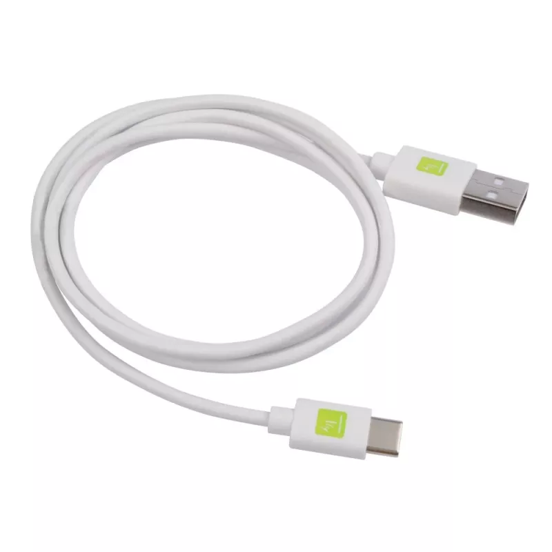 Cabo USB Techly ICOC MUSB20-CMAM10TW USB 2.0 1 m USB A USB C branco