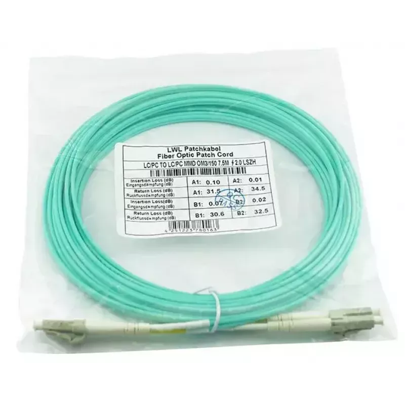 Cabo de fibra ótica BlueOptics SFP3131EU7.5MK InfiniBand 7,5 m LC aqua