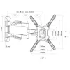 Suporte de parede para TV Schwaiger LWH35535 513 preto