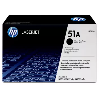 Toner HP 51A preto original para LaserJet, 6500 páginas, preto, 1 unid.