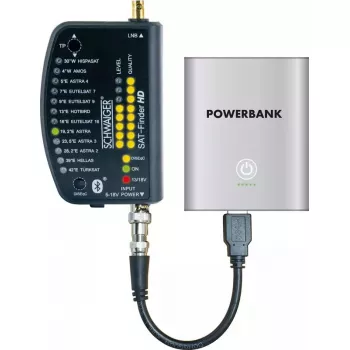 Localizador de satélite Schwaiger SF9003BTAKKU 950-2150 MHz plástico