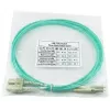 BlueOptics Cabo patch de fibra ótica LC-SC multimodo OM3 duplex, LC-UPC/SC-UPC, 2 m, bege (compatível com Corning 055702K512000002M)