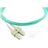 BlueOptics Cabo patch de fibra ótica LC-SC multimodo OM3 duplex, LC-UPC/SC-UPC, 2 m, bege (compatível com Corning 055702K512000002M)