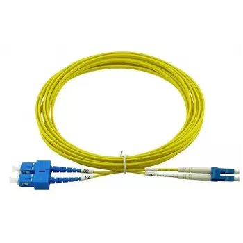 BlueOptics 047202G512000007.5M Cabo patch de fibra ótica LC-SC monomodo duplex, LC-UPC/SC-UPC, 7,5 m, bege