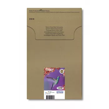 Multipack de cartuchos de tinta Epson Hummingbird T0807 — 6 cores (preto, ciano, ciano claro, magenta claro, magenta, amarelo)