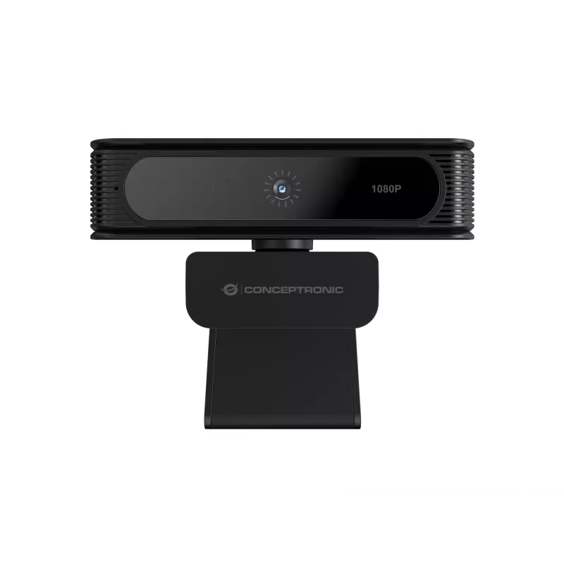 Webcam Conceptronic AMDIS09B 1080p Windows Hello com reconhecimento facial