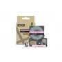 Fita de etiquetas Epson LK-4PAS cinzento rosa transferência térmica 1,2 cm