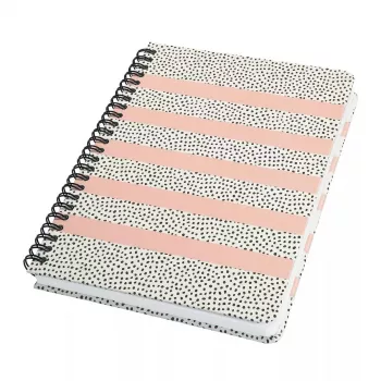 Caderno de notas Sigel JN600 A5 120 folhas preto rosa branco
