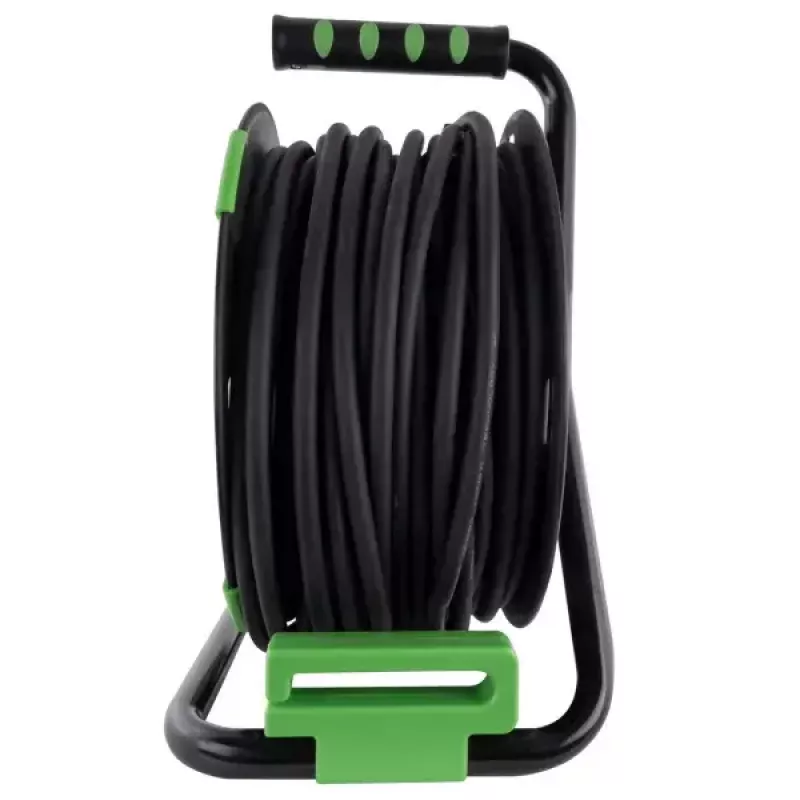 Extensão elétrica REV 10217412 40 m 4 tomadas AC Interior/Exterior Preto Verde