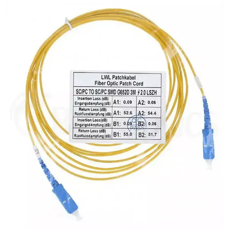 Cabo de fibra ótica BlueOptics SFP2222BU2MK SC G.657.A1 2 m laranja