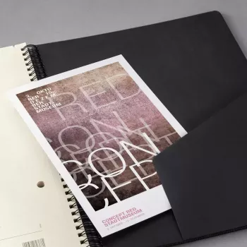 Caderno Sigel CONCEPTUM A5 160 folhas Preto
