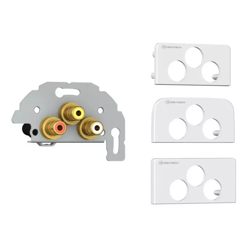 Tomada de ligação 3 x RCA Kindermann 7456000530
